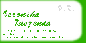 veronika kuszenda business card